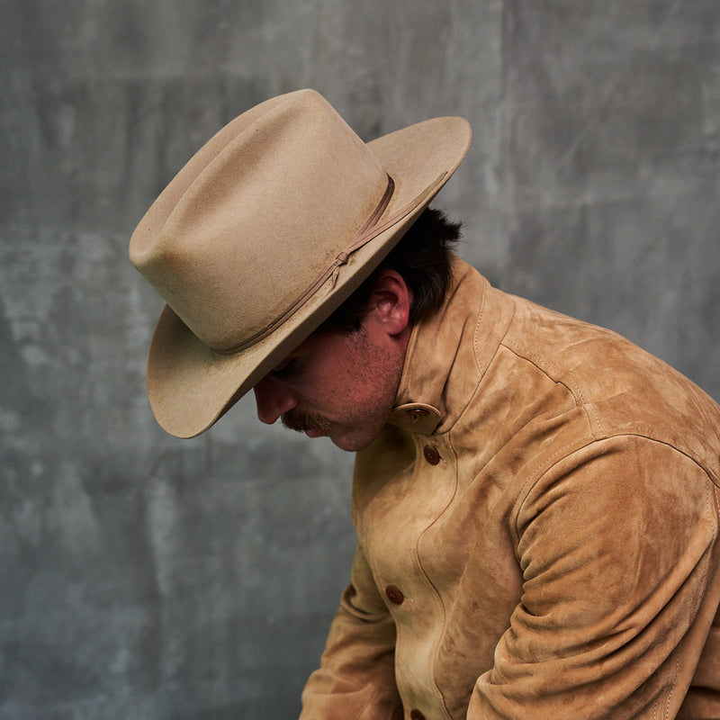Men's Goat Suede Field Coat | lifestyle