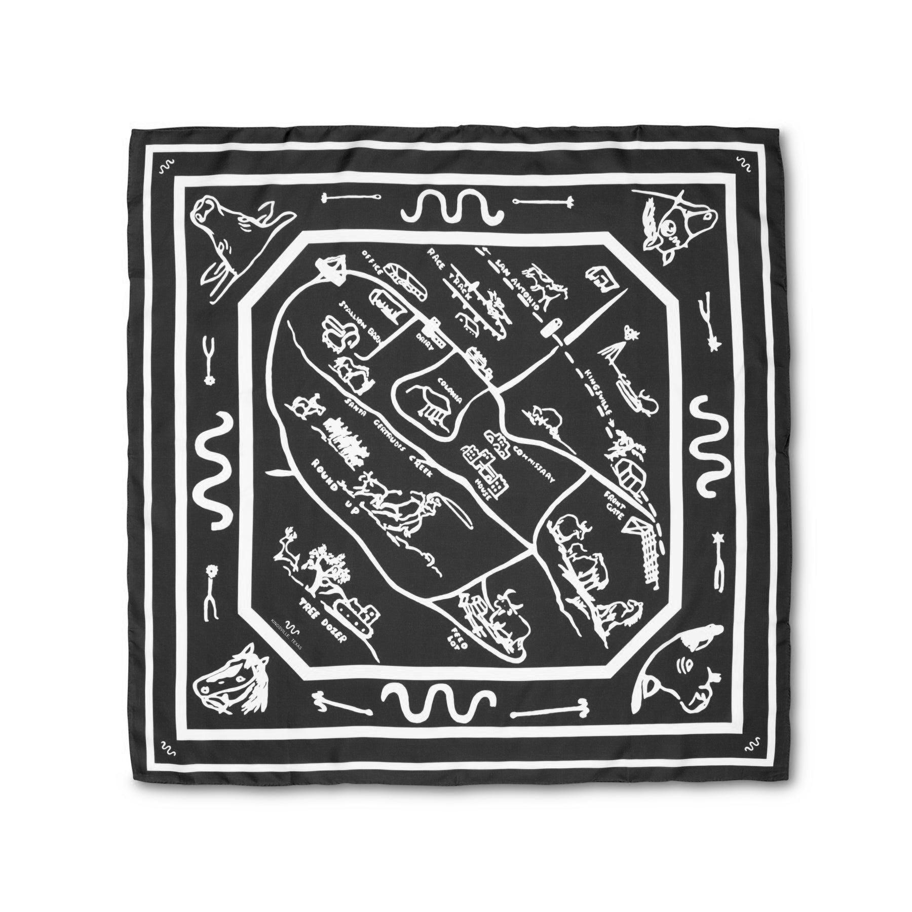 Loop Road Silk Scarves 36 X 36 – King Ranch Saddle Shop