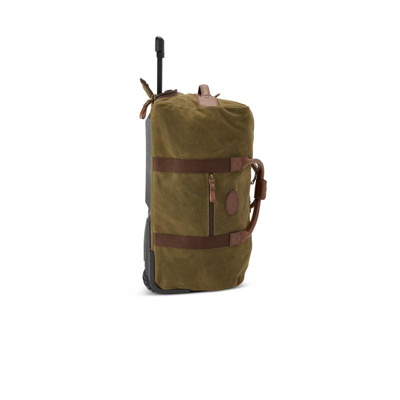 Waxed Canvas Rolling Duffle | OLIVE / Small