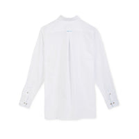 White / 3X | Men's Solid Oxford Shirt with Running W Trim