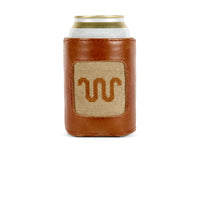 Can Cooler Cream W/ Brown Logo