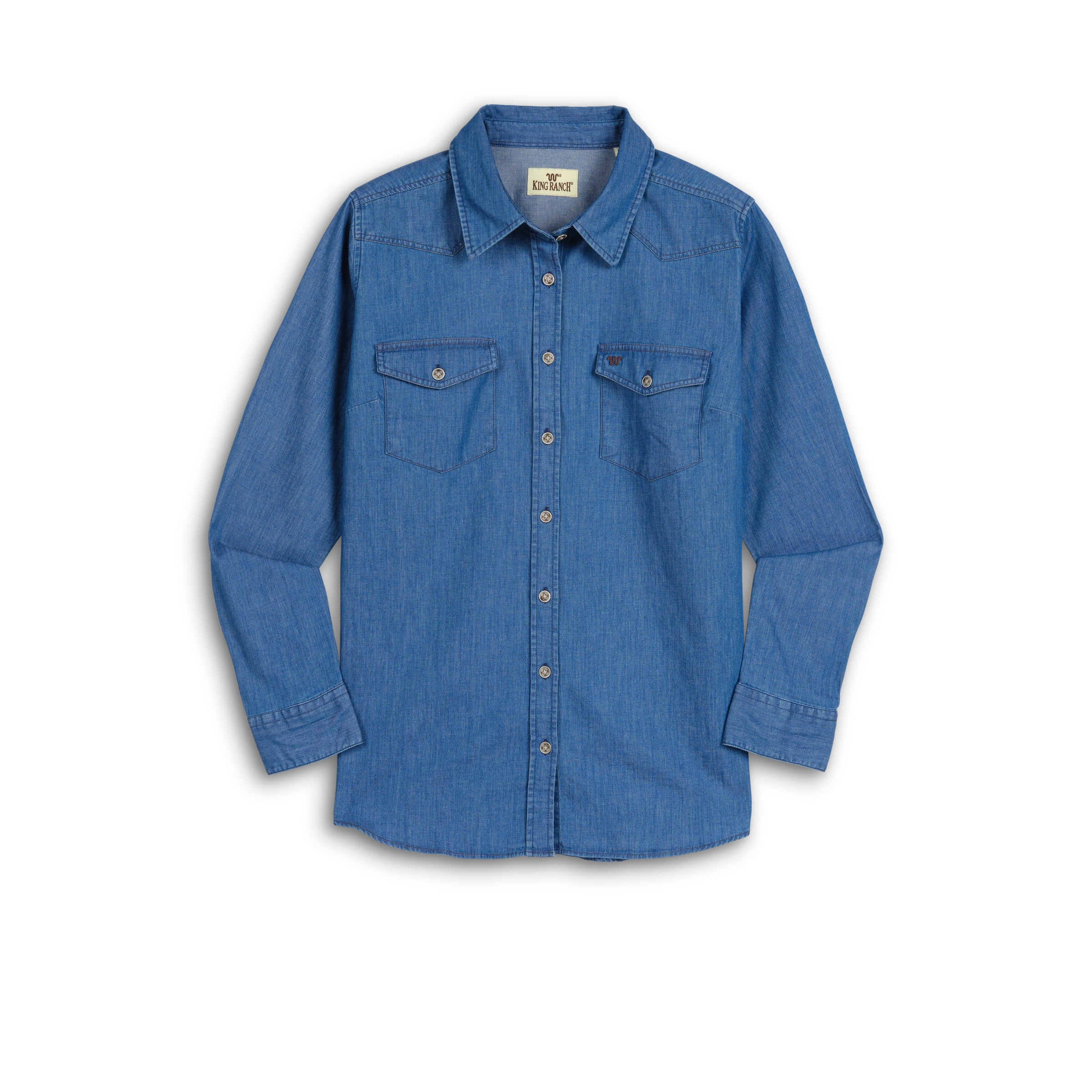 Women's Classic Western Solid Button Down