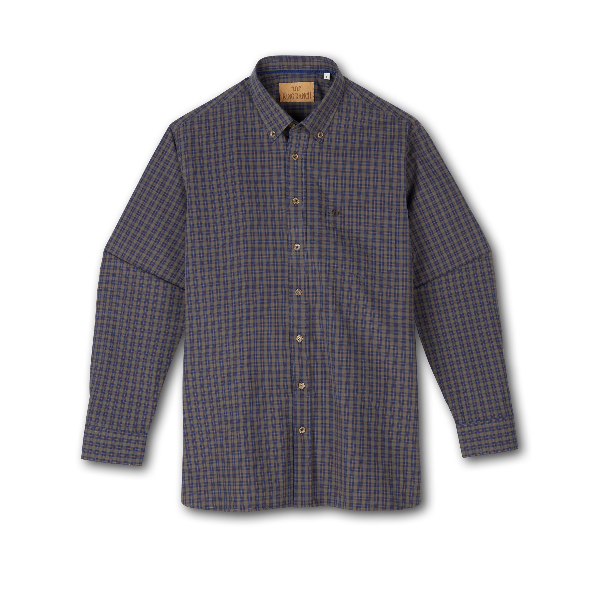 Men's Lightweight Plaid Oxford Shirt