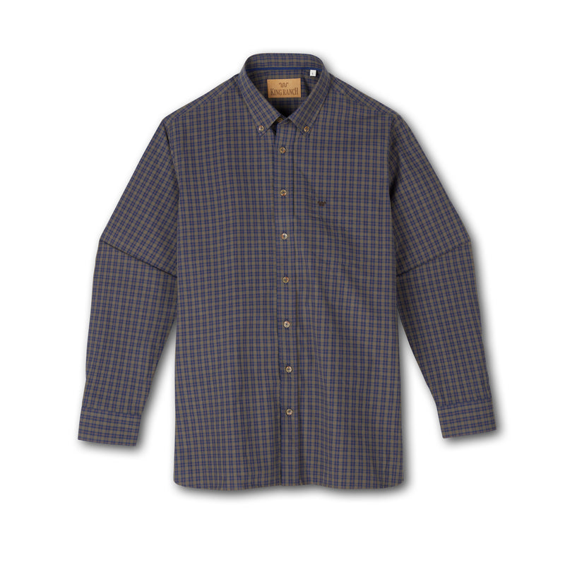Men's Lightweight Plaid Oxford Shirt | OLIVE / Small