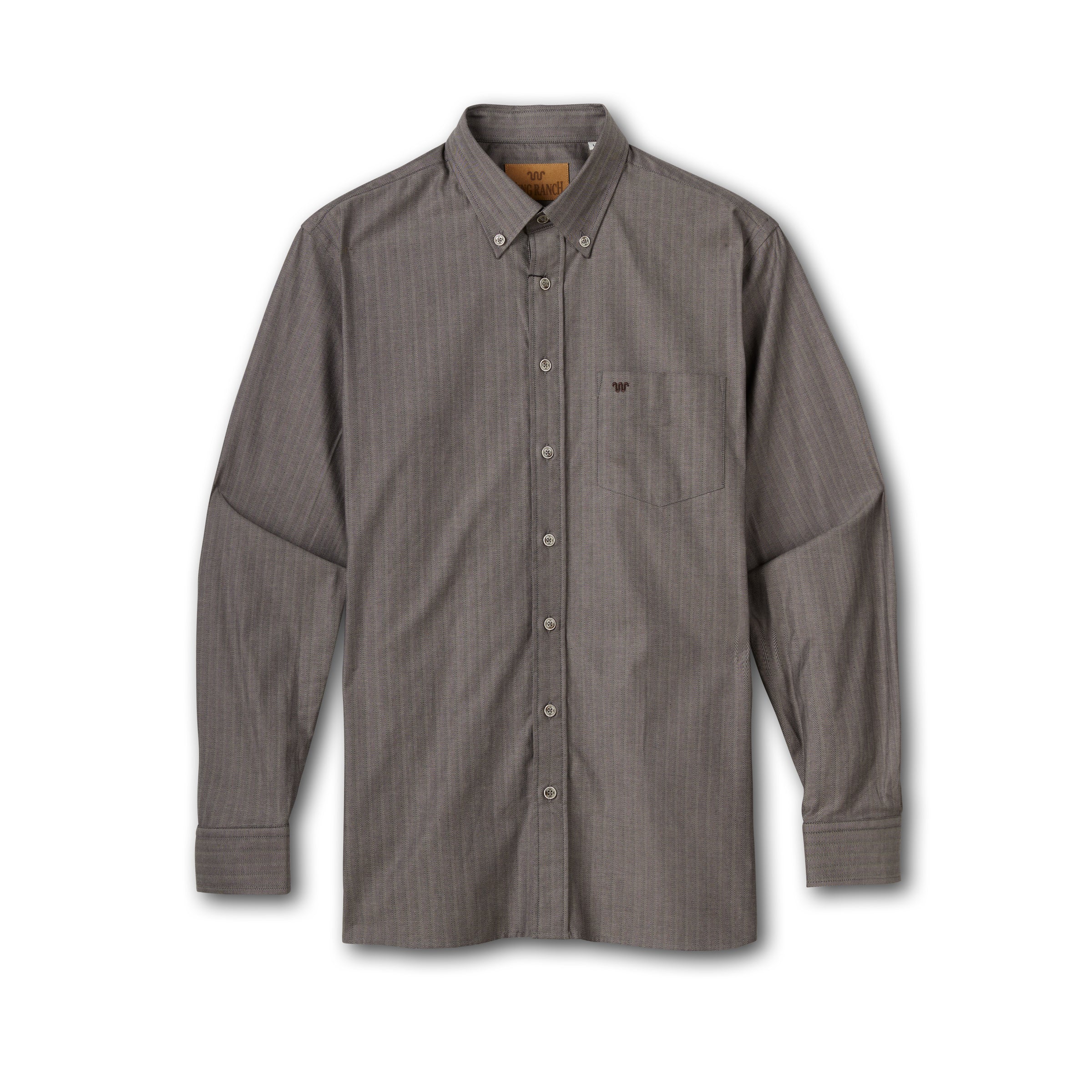Men's Herringbone Oxford Dress Shirt