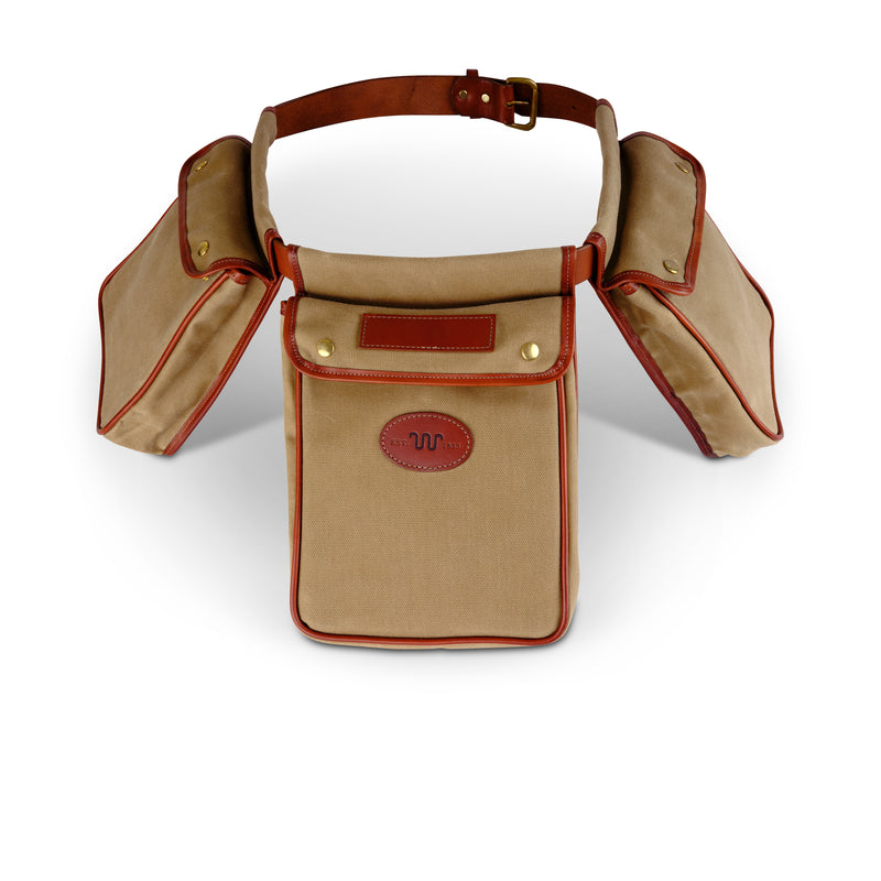 King Ranch Waxed Canvas Quail Belt | TAN / Extra Small