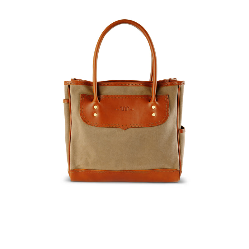 King Ranch Waxed Canvas Field Tote | TAN