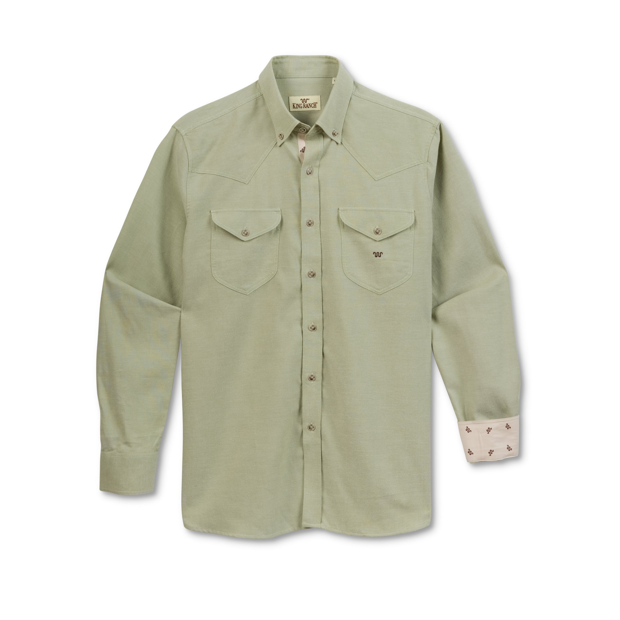 SOLID LINEN LONG SLEEVE WESTERN SHIRT