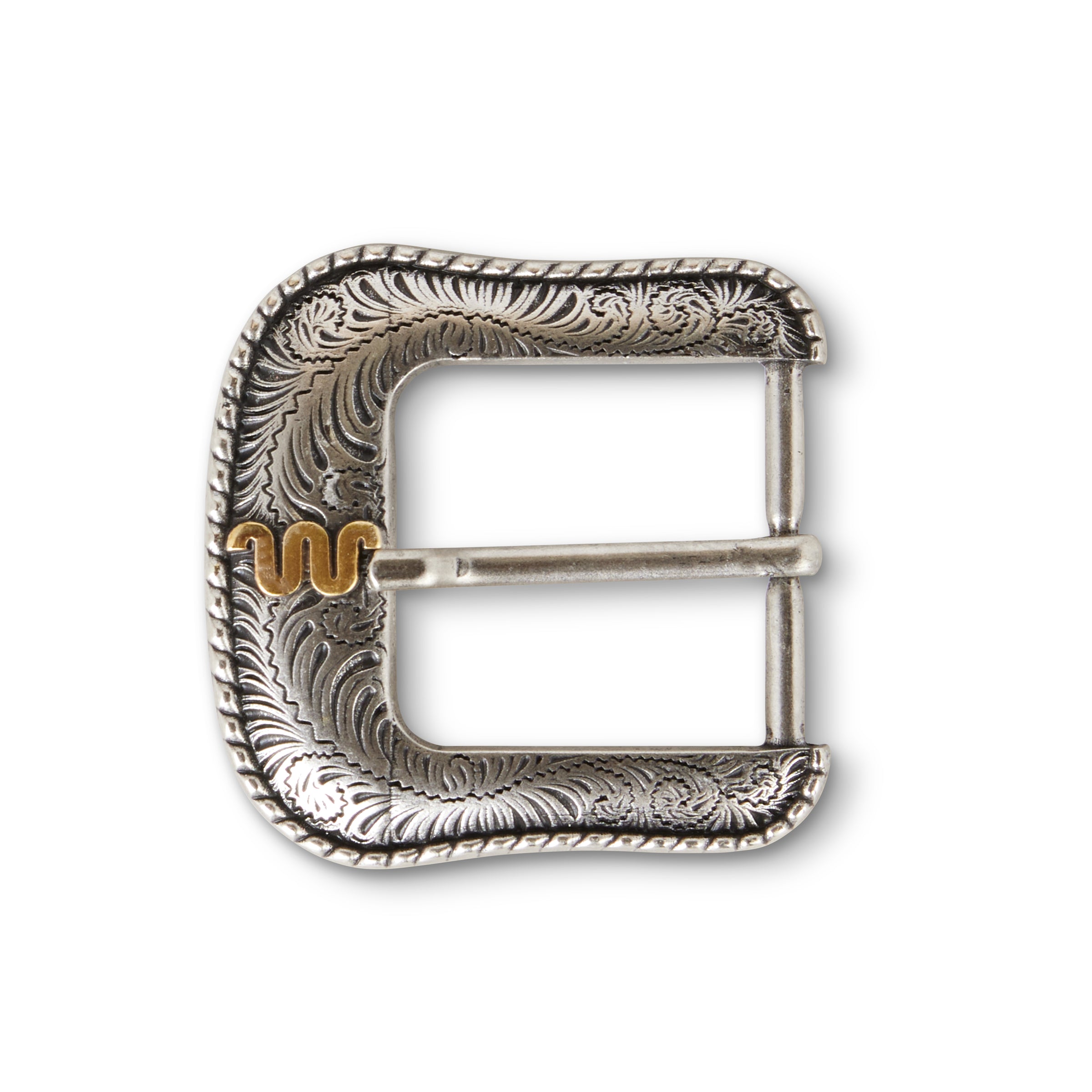 Buckle Antique Silver Finish W/ Gold W