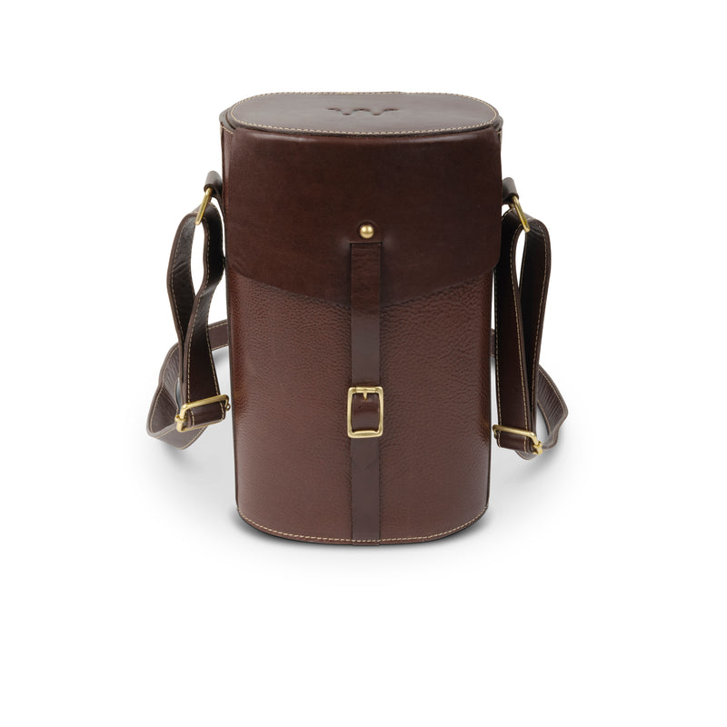 Laureles Saddle Bag Wine & Whisky Tote | CHOCOLATE