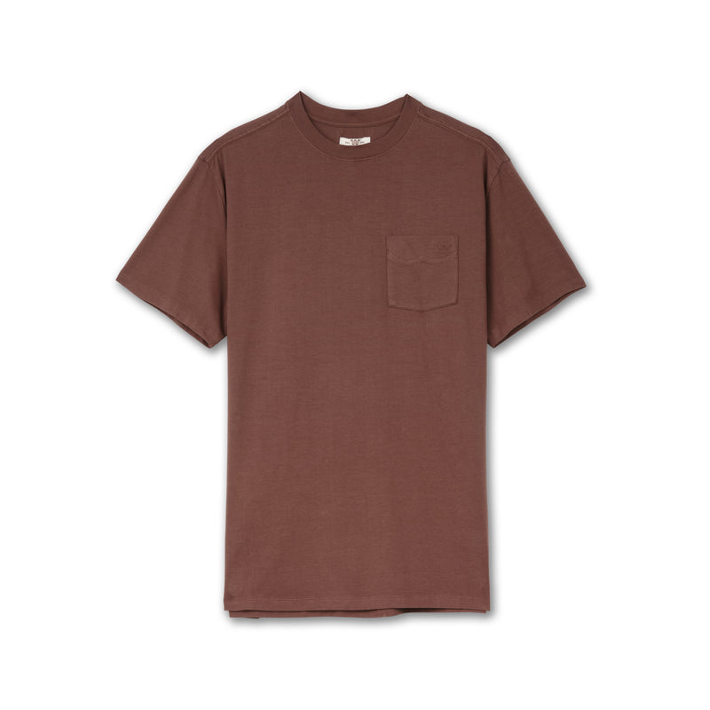Men's Ranch Pocket Tee, Pigment Dyed | KING RANCH BROWN / Small