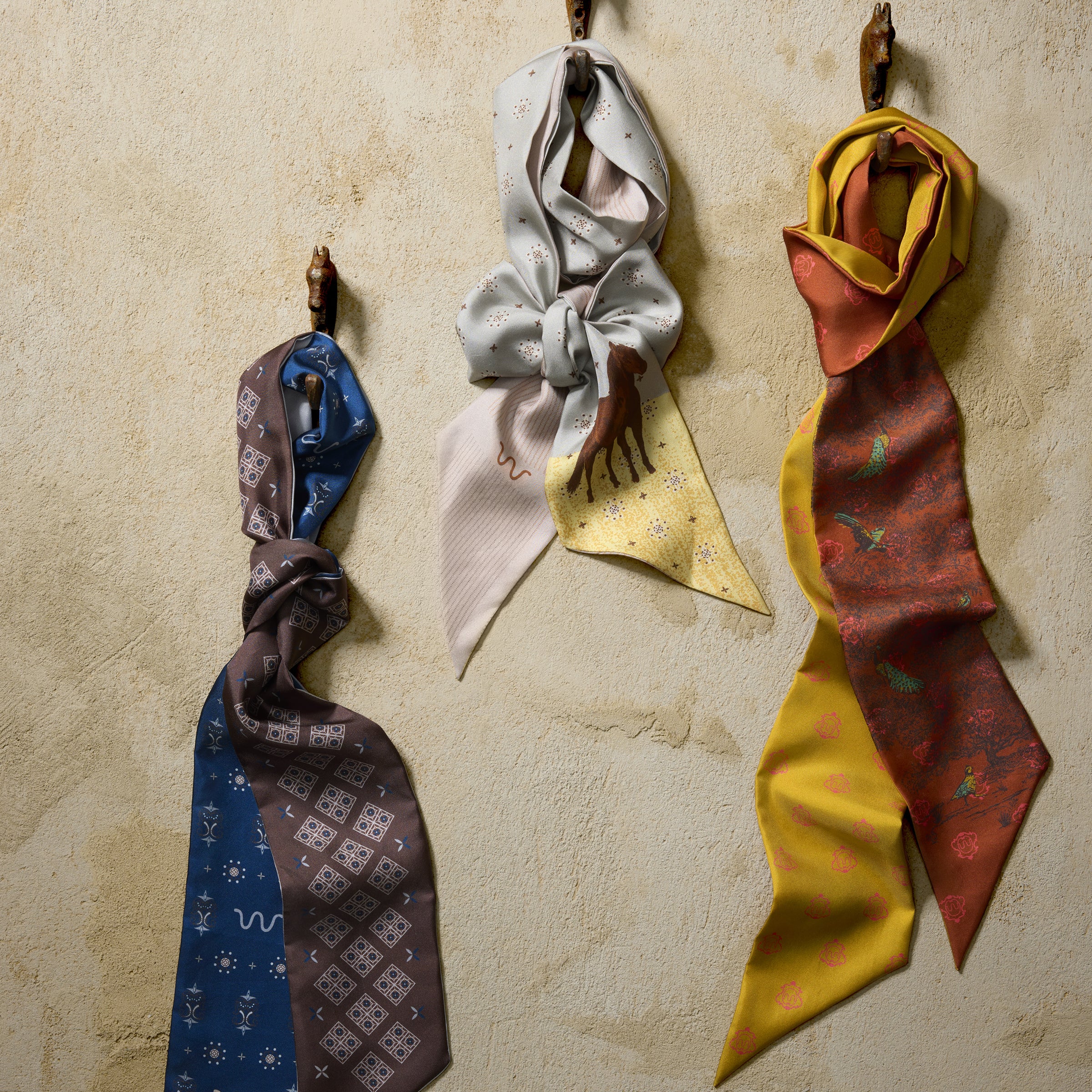 Foulard Silk Skinny Scarf
