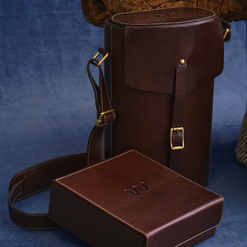 Laureles Saddle Bag Wine & Whisky Tote | lifestyle