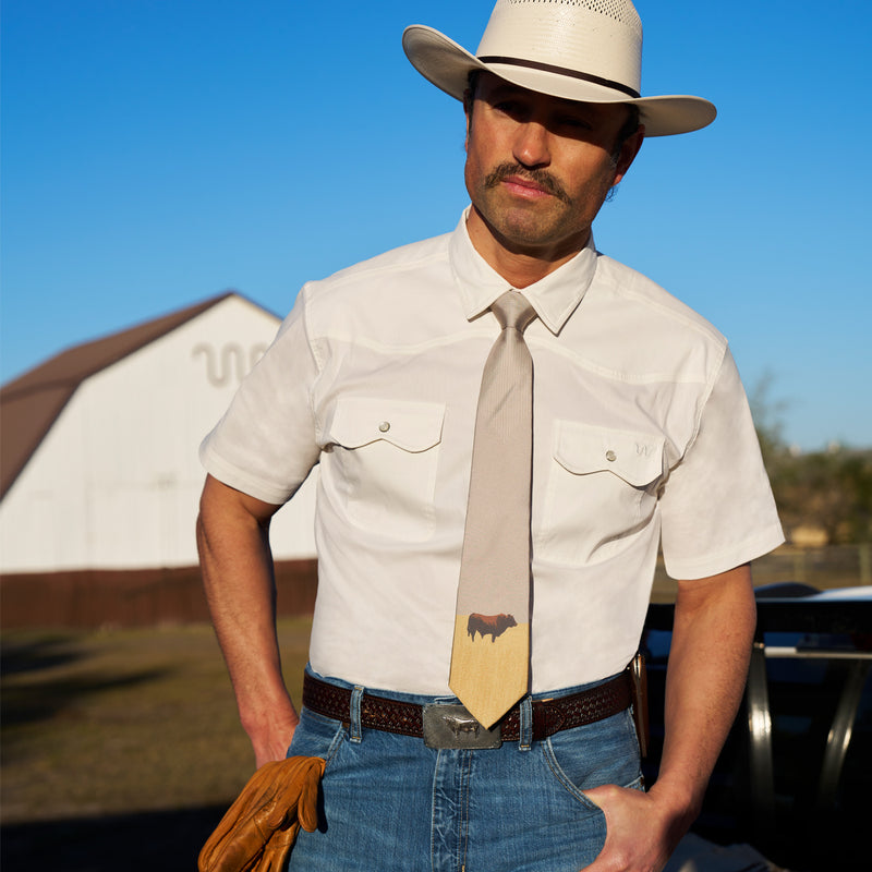 Santa Gertrudis Heritage Tie | BROWN