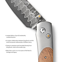 King Ranch X William Henry Mesquite Knife