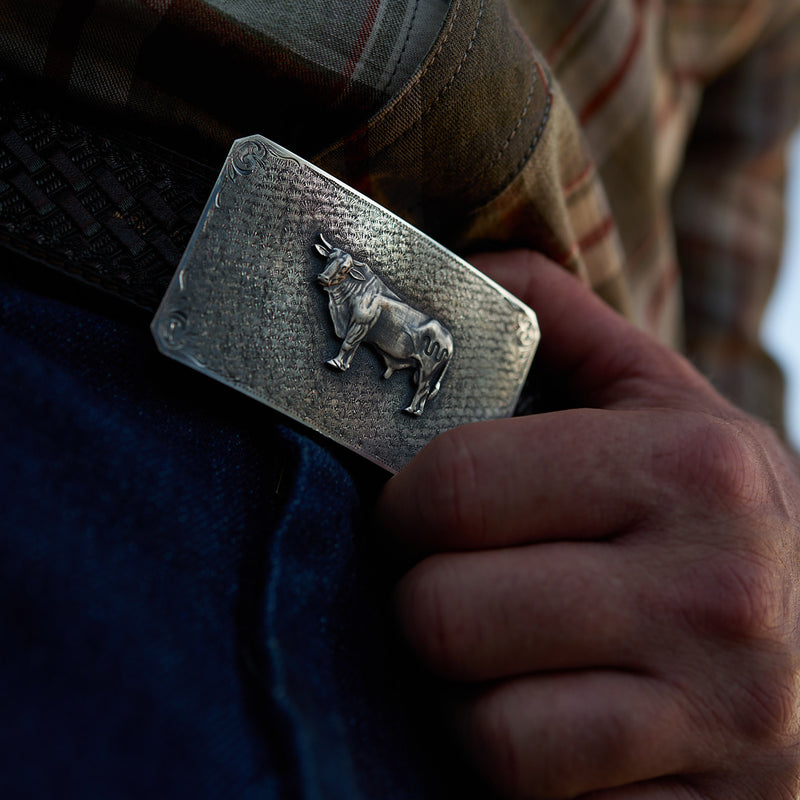 King Ranch X Clint Orms Bull Belt Buckle | lifestyle