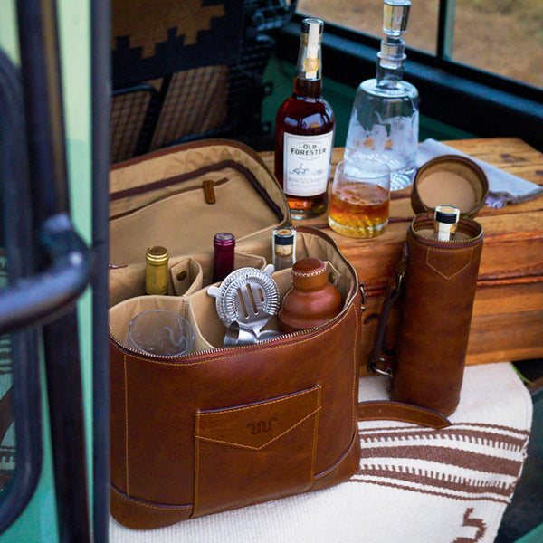 Kineño Leather Cocktail Case – King Ranch Saddle Shop