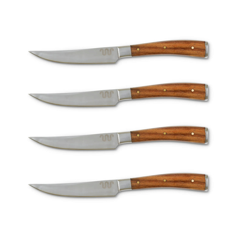 King Ranch Mesquite Steak Knife Set of 4 | BROWN