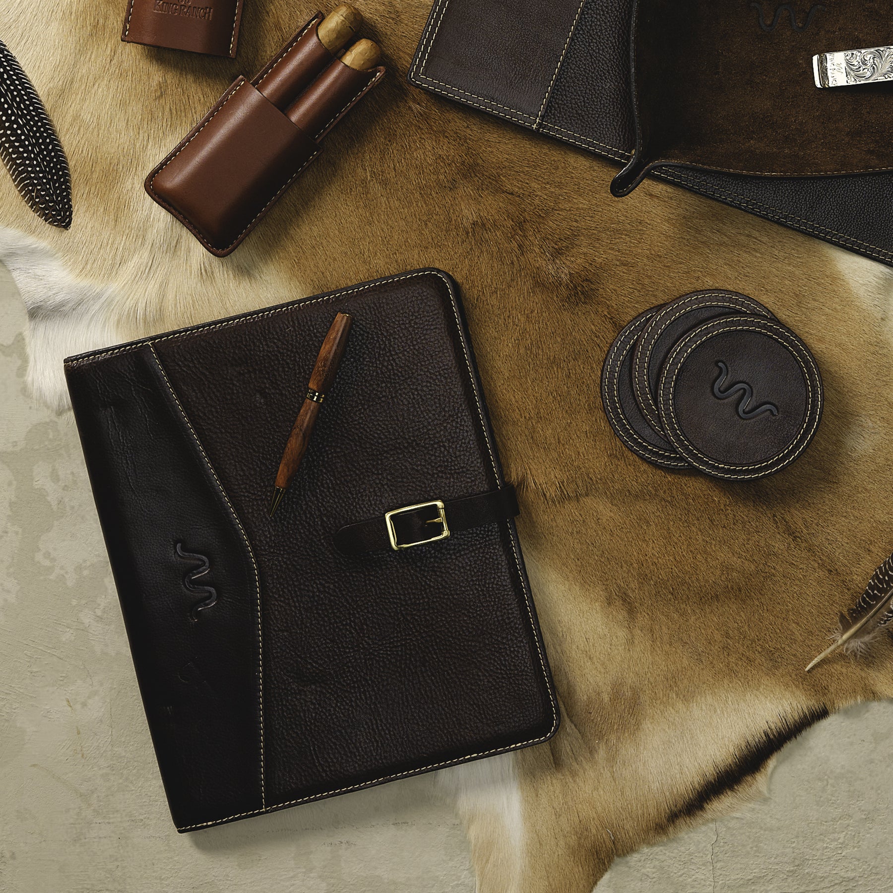 Laureles Coaster Set – King Ranch Saddle Shop