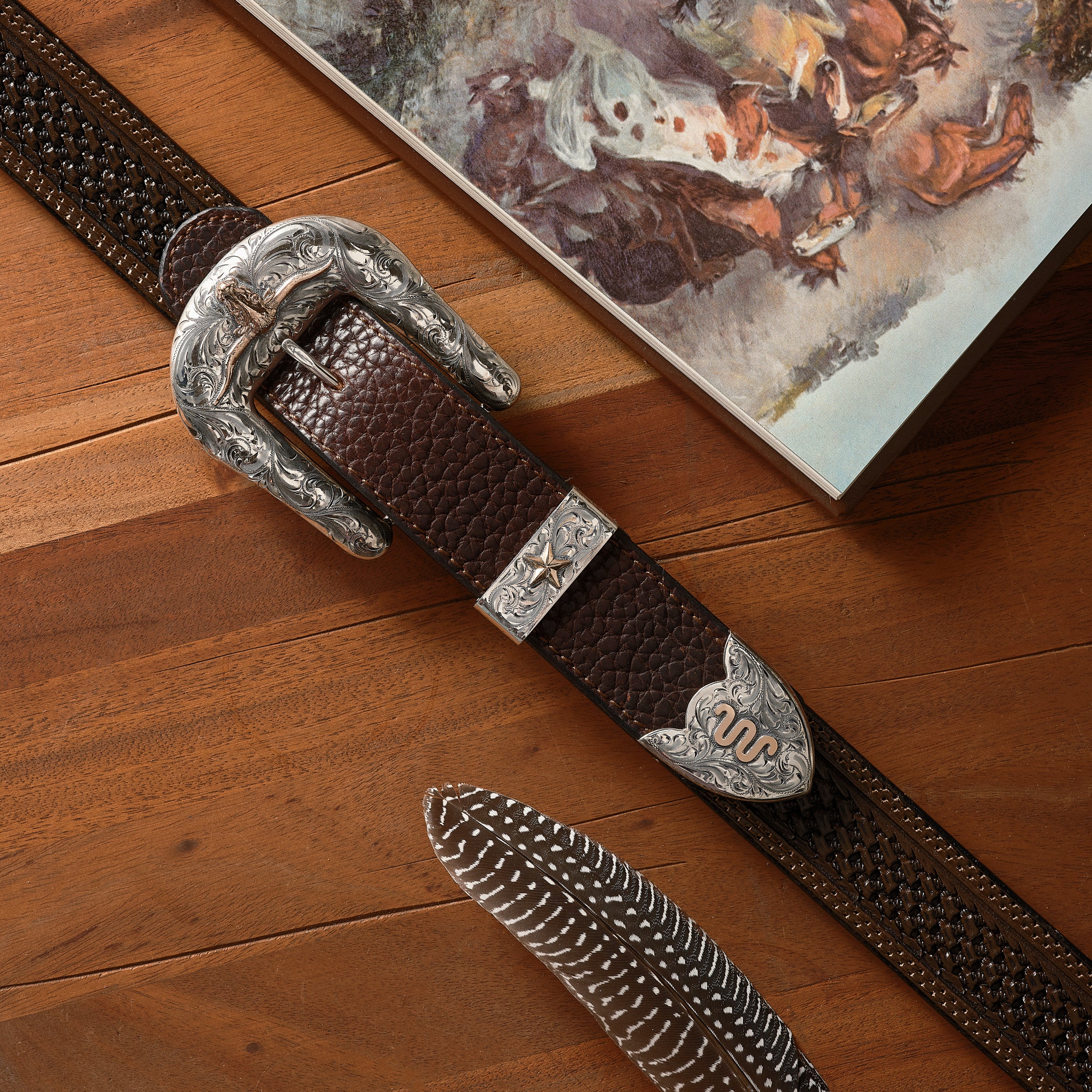Longhorn Buckle Set - 1 1/2"