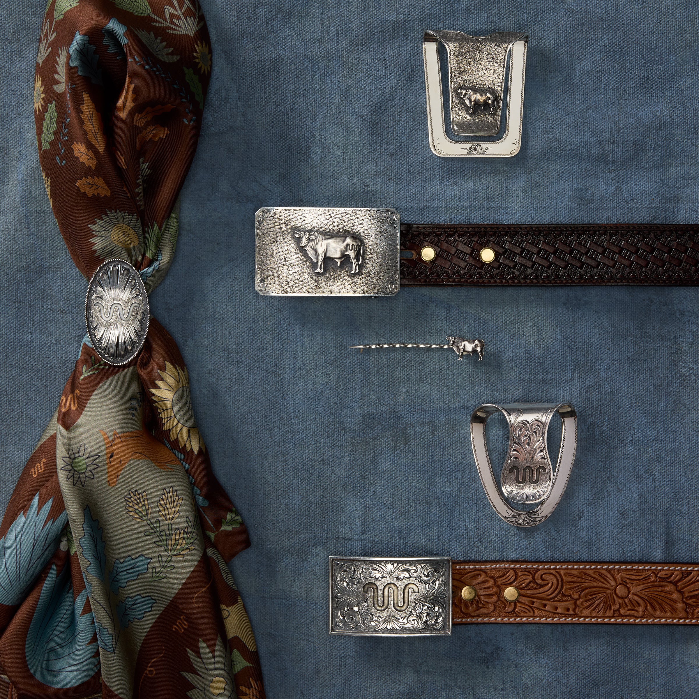 King Ranch X Clint Orms Bull Hat Pin