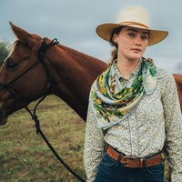 King Ranch Flora and Fauna Silk Scarf