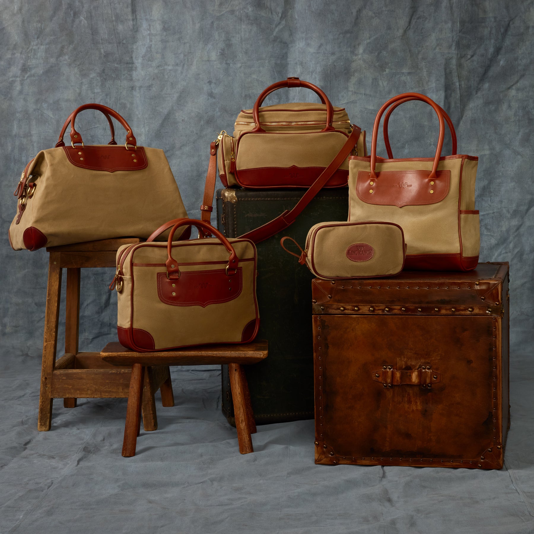 King Ranch Waxed Canvas Briefcase – King Ranch Saddle Shop