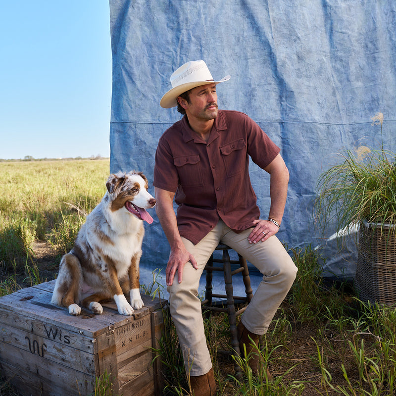 Men's Canelo Basketweave Camp Shirt | lifestyle