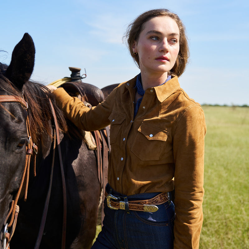 Women's Lightweight Suede Ranch Shirt | lifestyle